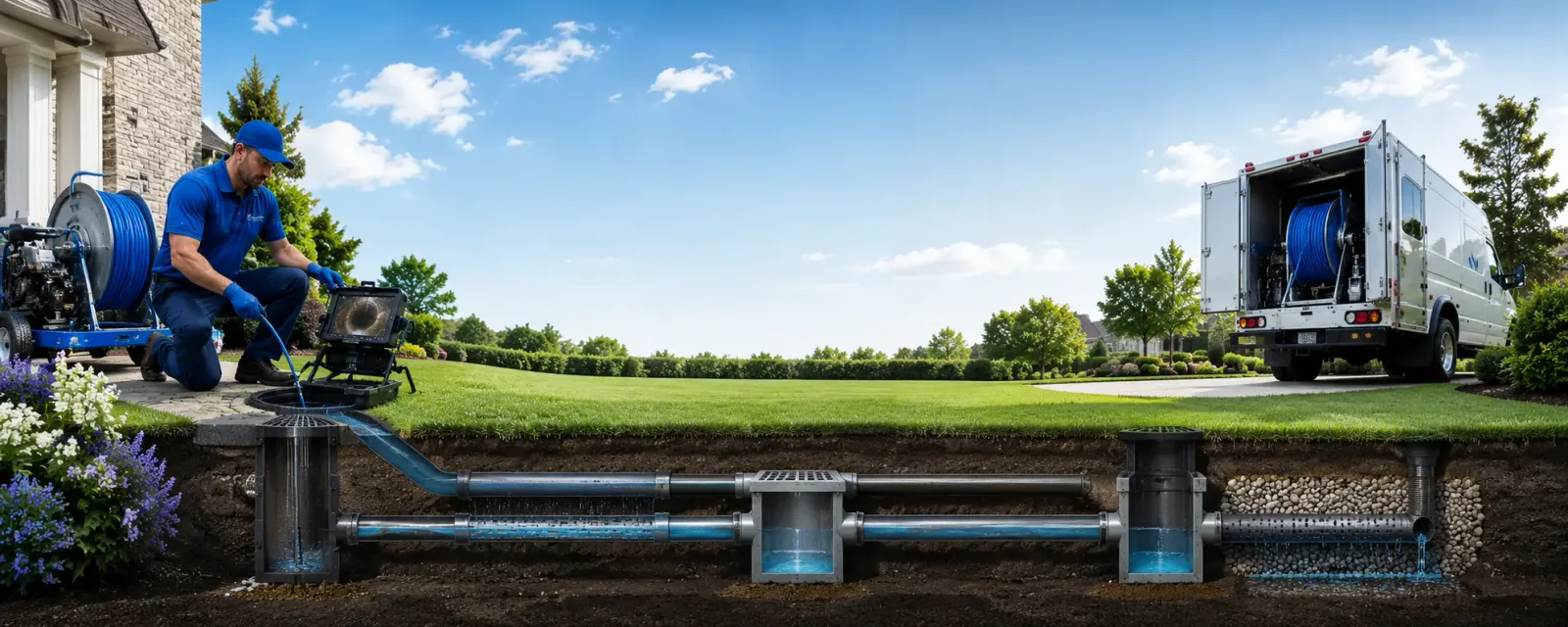 Outdoor drain cleaning information for Redkey, IN